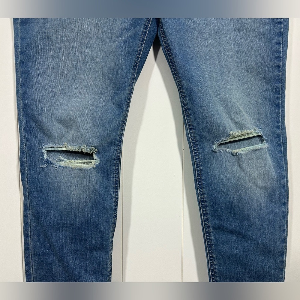 NWT Lee Heritage High Rise Kelly Mid Skinny Denim Blue Jeans Sz 10 M Distressed - Picture 5 of 12